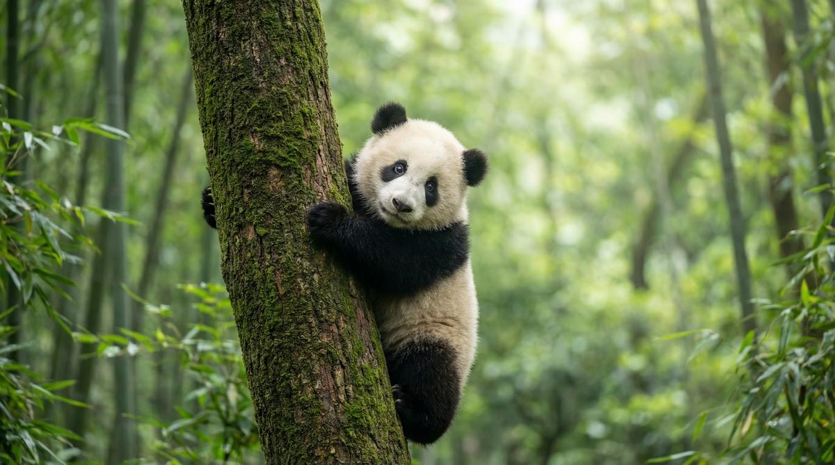 海角网熊猫视频 - 爬树探险